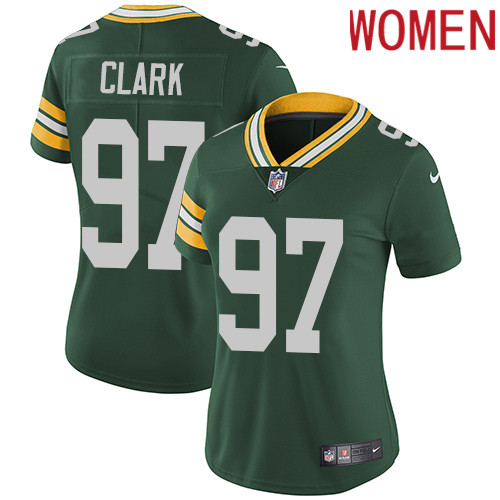 2019 Women Green Bay Packers 97 Clark green Nike Vapor Untouchable Limited NFL Jersey